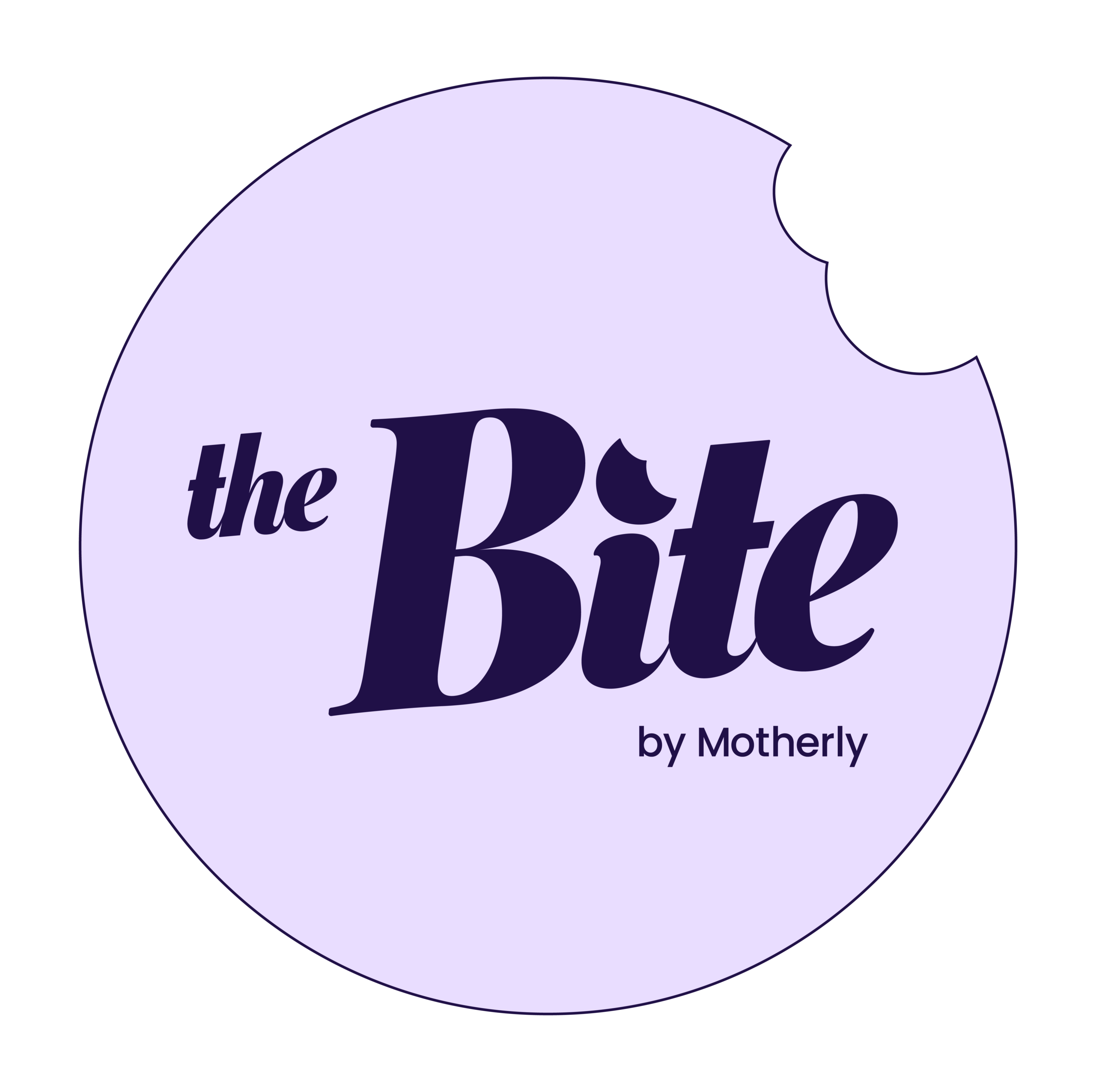 The bite purple logo