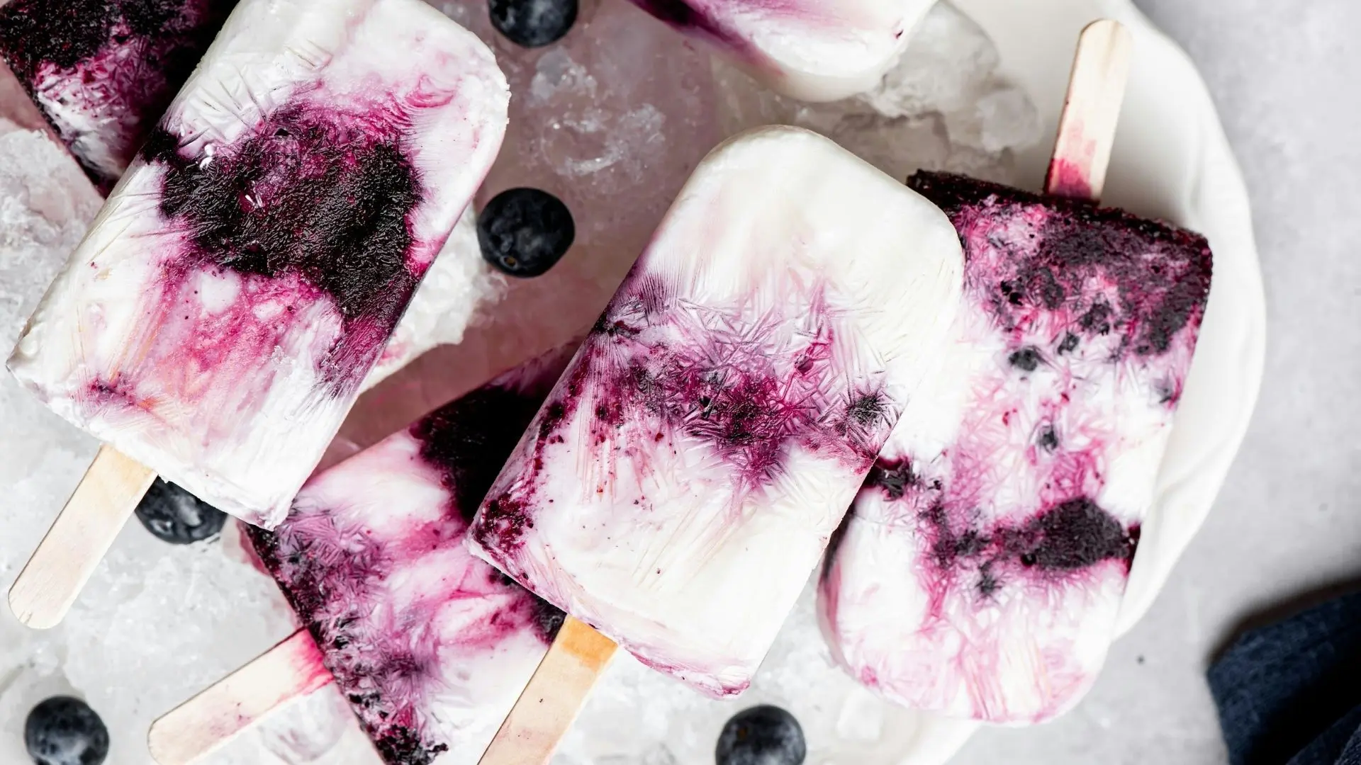 Blueberry Yogurt Pops
