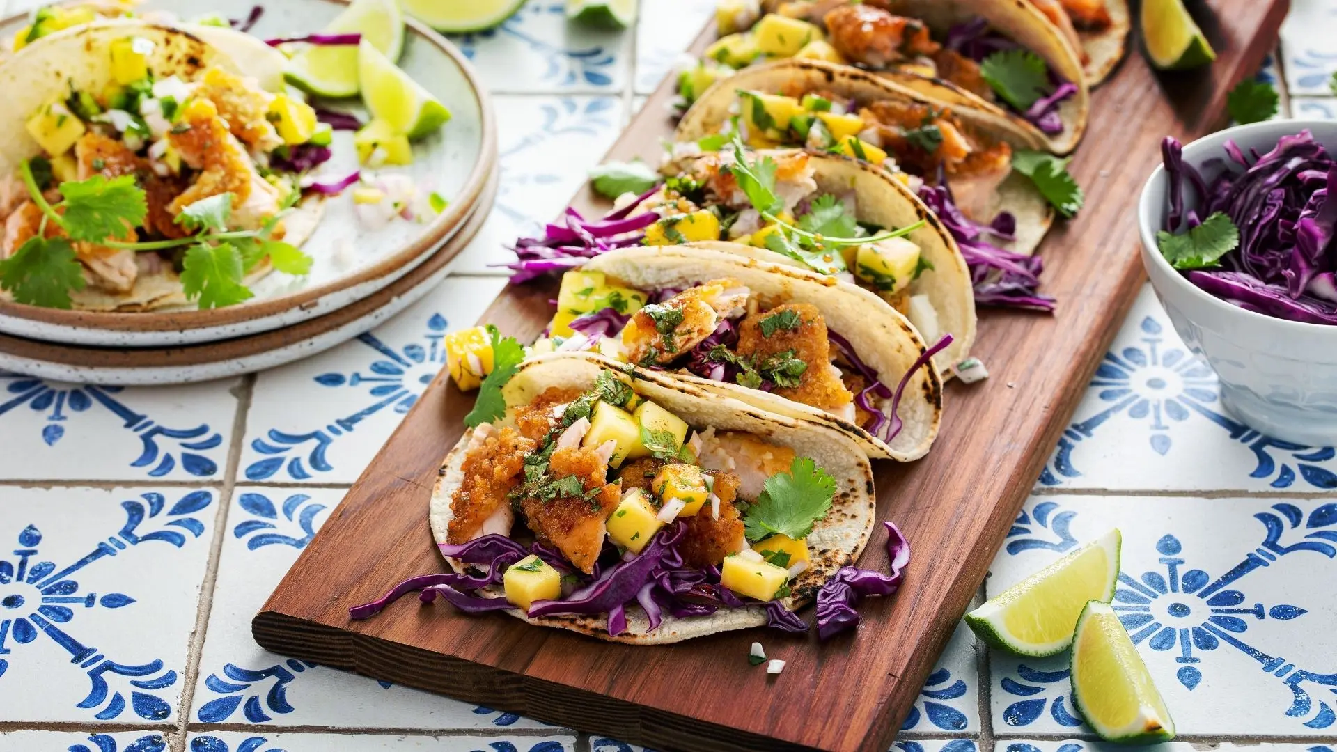 Crispy Fish Tacos with Citrus Slaw