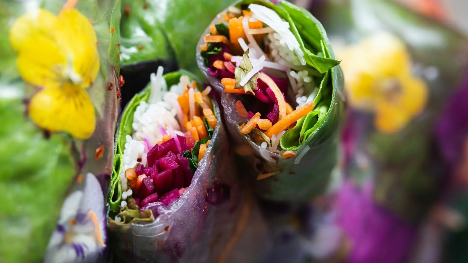 Fresh Veggie Rice Paper Rolls