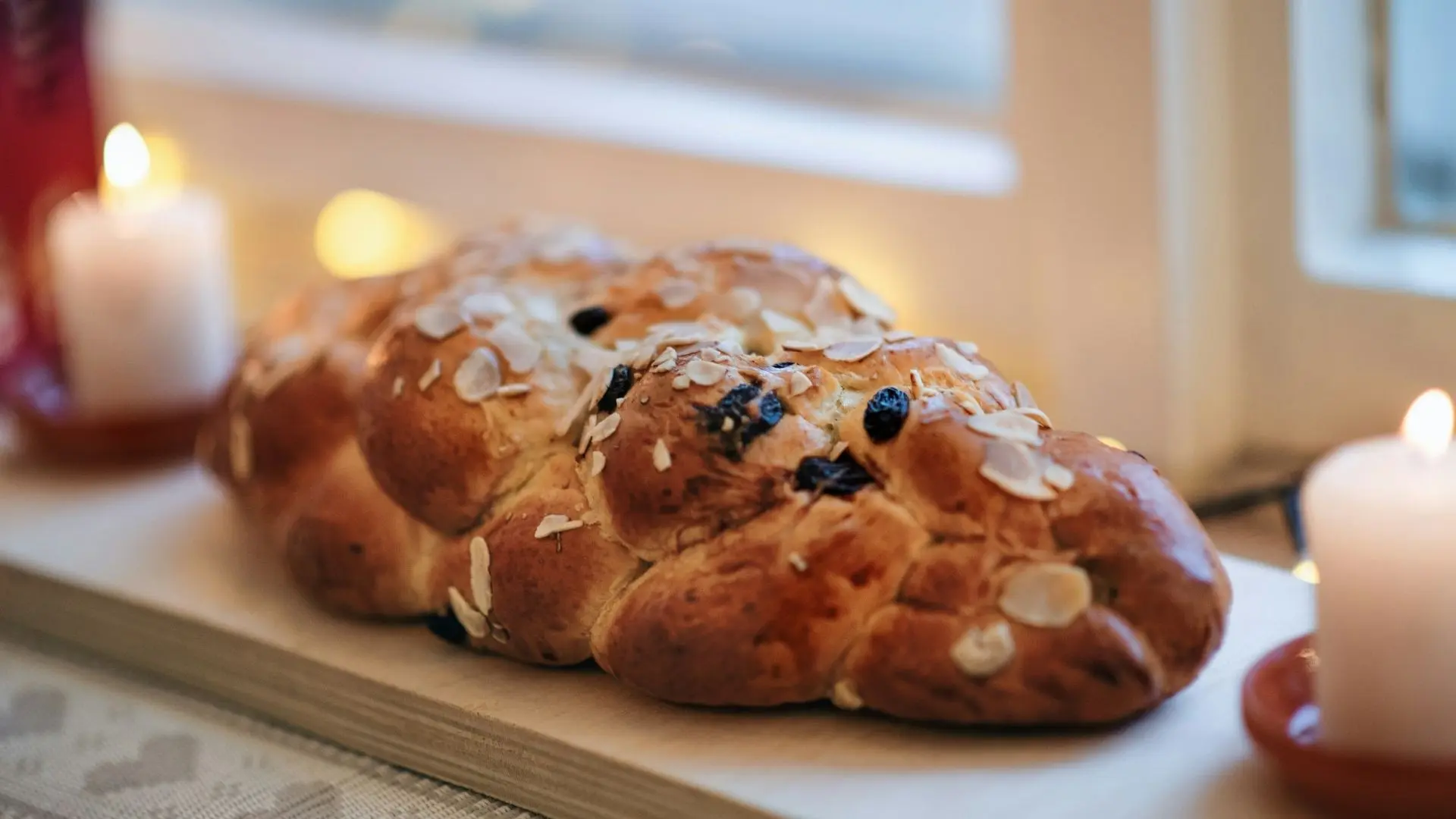 Holiday Almond Raisin Challah
