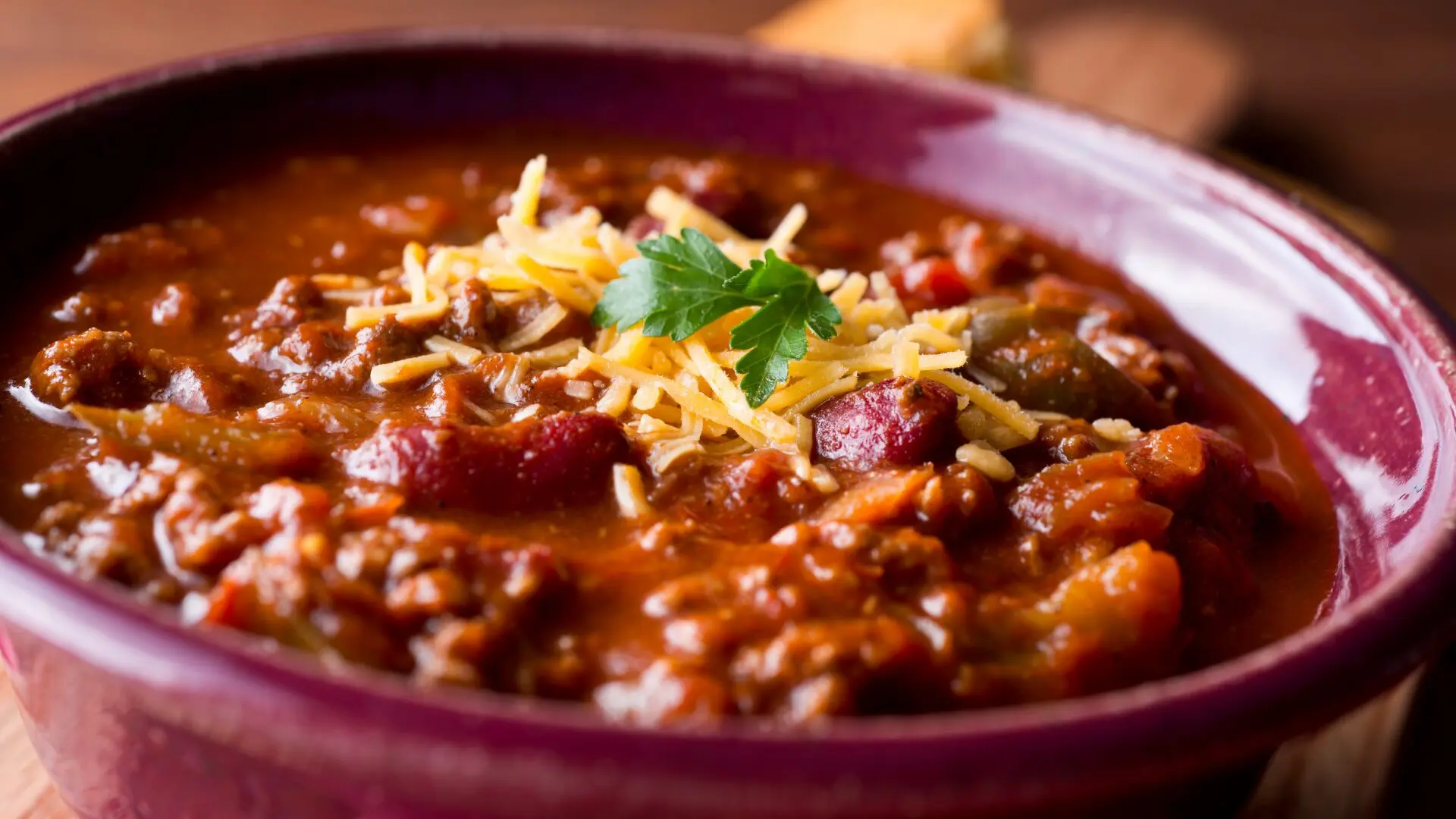 chili in a crockpot